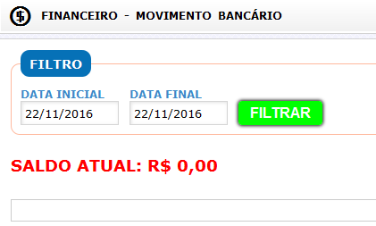 Movimentação Bancária